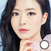 Best Korean Colored Contact Lenses - Moonlight Black Colored Contacts (1 Pair) /  The clear black circle line colored contacts will give dark brown eyes a natural and beautiful enlargement effect, and a unique effect on bright eyes. and the black limbal ring and graphic diameter of 13.4 mm will enlarge your pupils a little more and make them more attractive.   / Prescription and non-prescription available, Cheapest Colored Contact Lenses. Buy Colored Contact Lenses Online - EyeMellow
